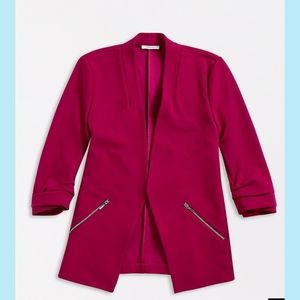 ISO: purple maurices asymmetrical open blazer